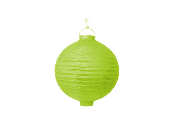 Zahradní LED lampion Ø20 cm - světle zelená ( 1 ks )