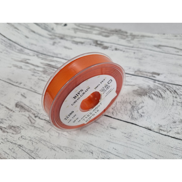 Stuha ripsová RIPS 16-oranžová (16mm/20m)