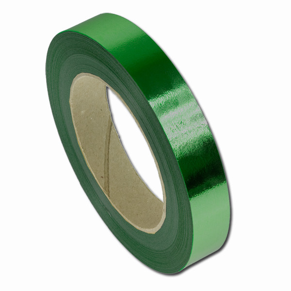 4007 - metalické stuhy - tmavě zelená