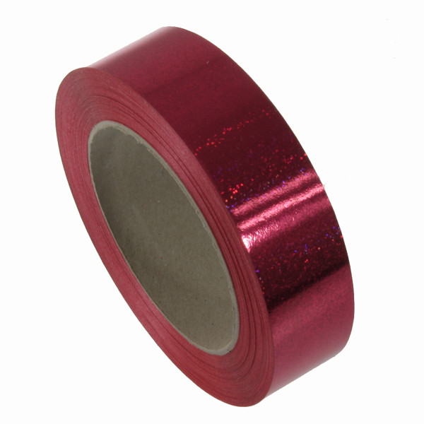Ozdobná stuha LASER 20 mm / 50 Yd - červená (1 ks)