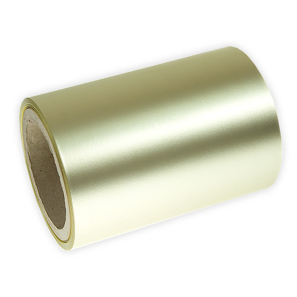 Stuha k automašli 15cm  -  Metal mat  -  zlatá (1 ks, 15 m)