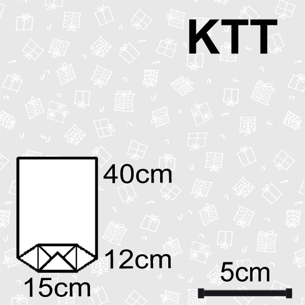 Sáček KTT 15x12x40cm - malé dárečky (25ks/bal)