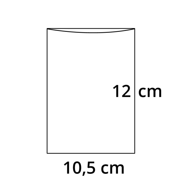 PP sáček plochý bez RZ - 105 x 120 mm - 30 my (100 ks/bal)