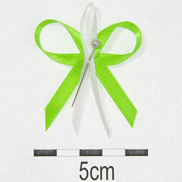 Svatební vývazky Ø 4,5cm - světle zelená (10 ks/bal)