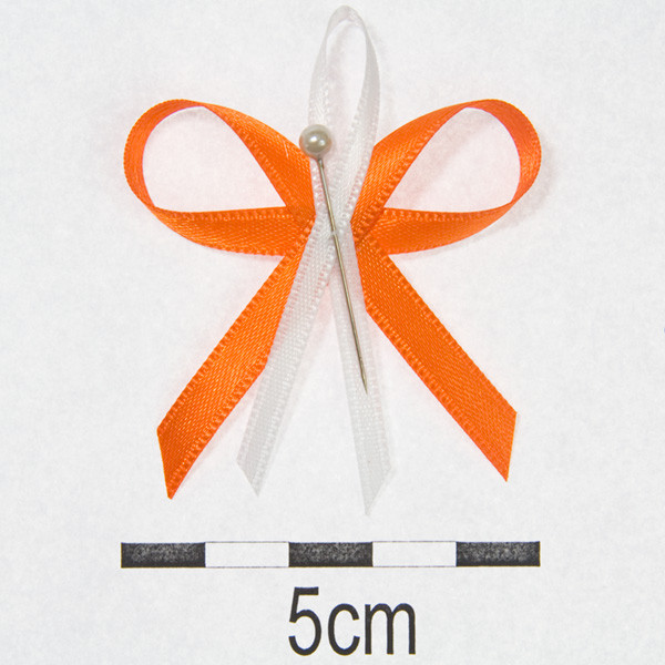 Svatební vývazky Ø 4,5cm - oranžová (10ks/bal)
