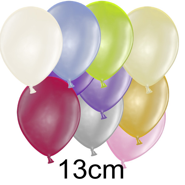 Balonek METALIK - Ø13 cm - mix (100 ks/bal)