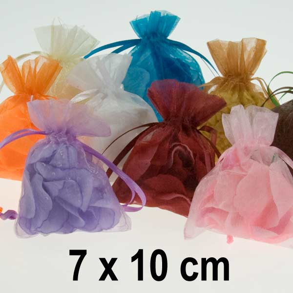 Organzové pytlíčky 7 x 10 cm (10 ks/bal)