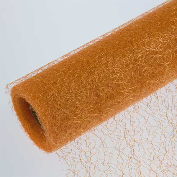 Vlizelin aranžerský a svatební FYBRA - oranžová (39 cm, 9 m)