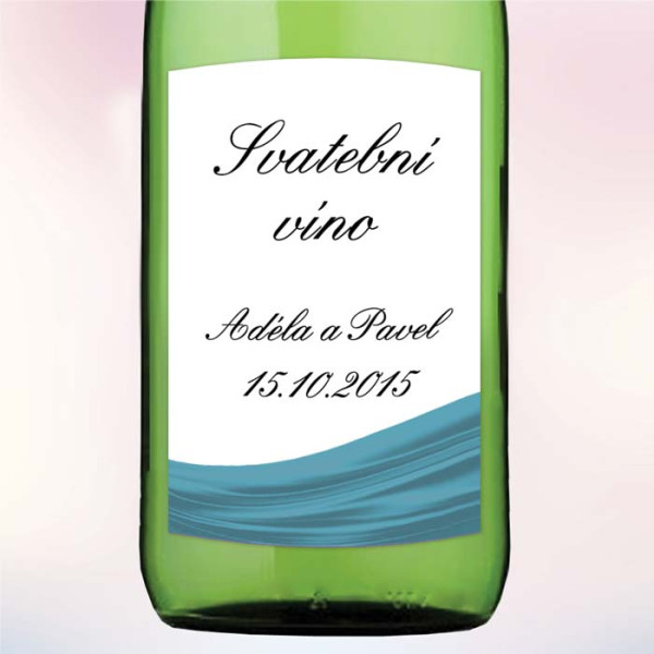 Svatební víno - Draperie (1 ks)
