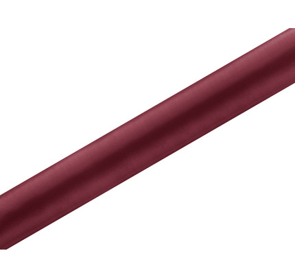 Saténový středový pás 36 cm - bordó ( 9 m / rol )