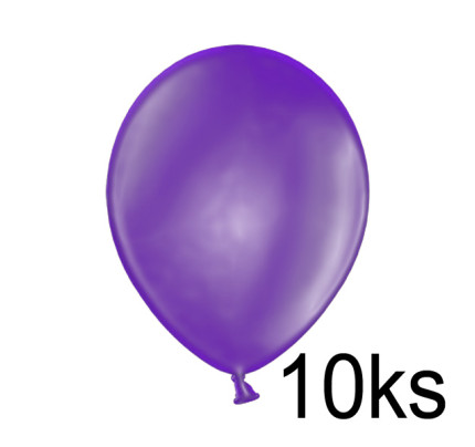 Balonek METALIK -  Ø25 cm - fialová (10 ks/bal)