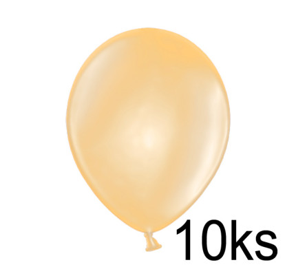 Balonek METALIK -  Ø25 cm - lososová (10 ks/bal)