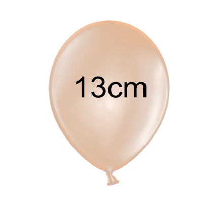 Balonek METALIK - Ø 13 cm - lososová (1 ks)