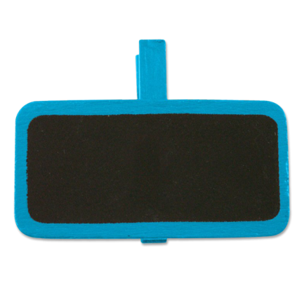 Svatební jmenovka na kolíčku 4 x 2 cm - tabulka - tyrkysová (12ks/bal)