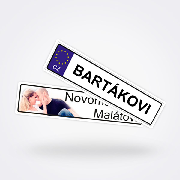 Svatební SPZ - Zde vám vyrobíme svatební SPZ.